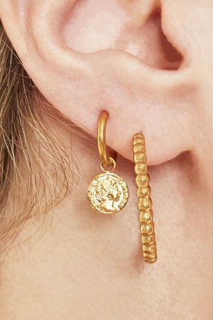 Boucles d'oreilles Ancient Coin Acier inoxydable h5 Image3